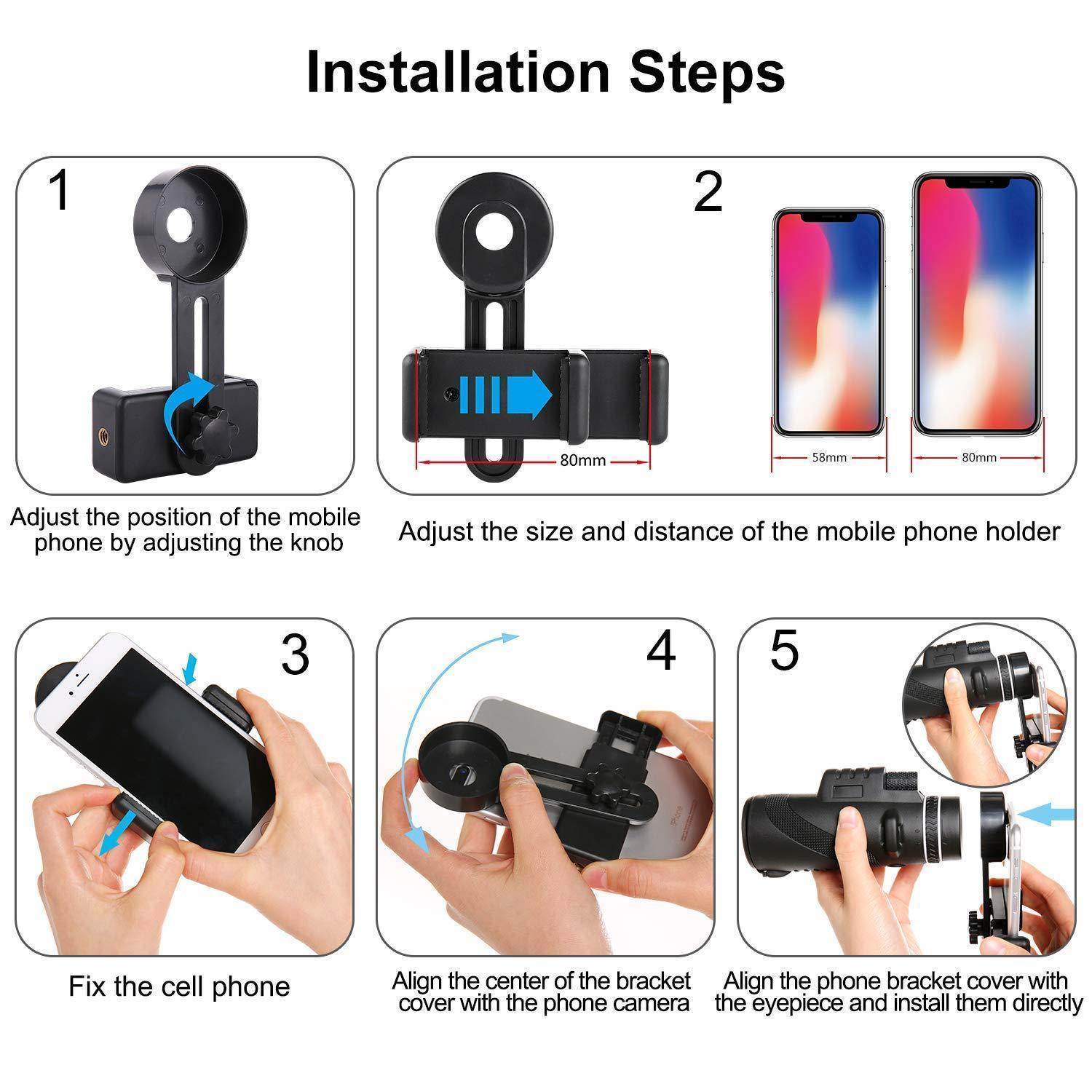 Handheld monocular telescope - SmartPursue™