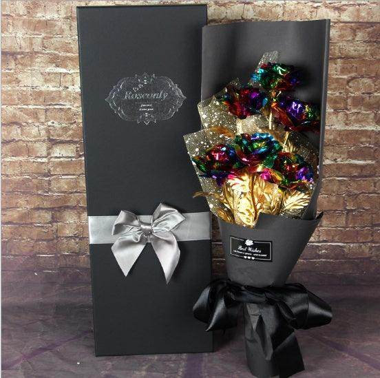 24K Golden Foil Rose Bundle - SmartPursue™