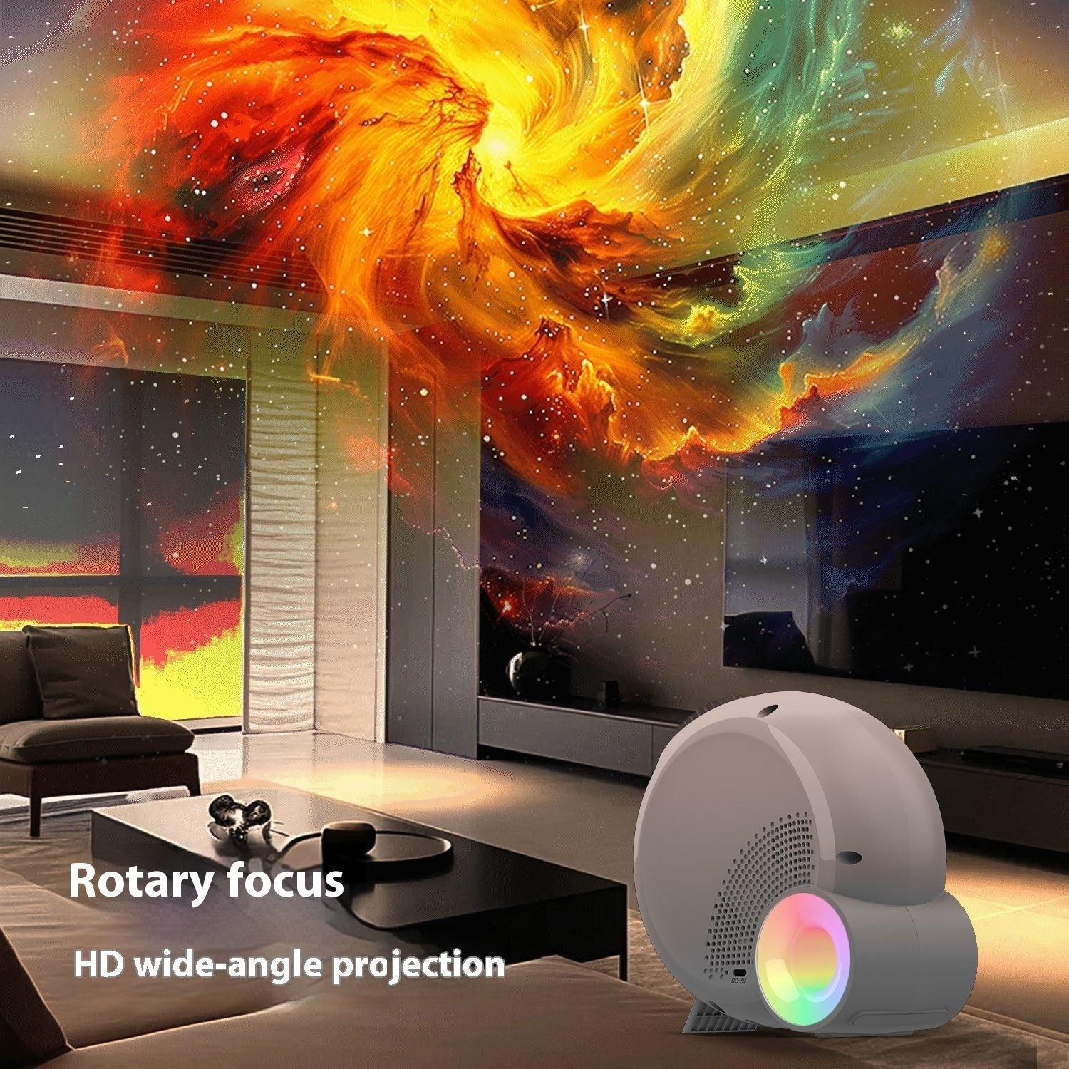 🌌 Star Light Projector – Galaxy Night Light for Bedroom & Home CJ