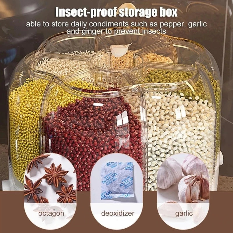 360° Rotating Grain Storage Container - SmartPursue™