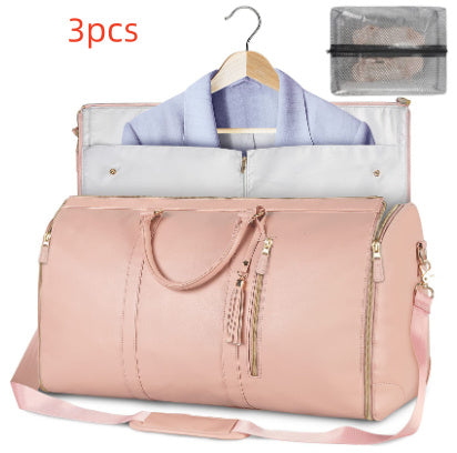 👜 Large Travel Duffle Bag – Waterproof Folding Suit & Clothes Tote CJ