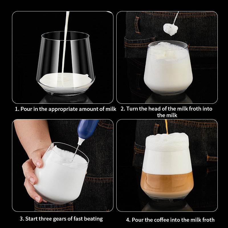 Handheld Milk Frother Electric Milk Frother Stirrer - SmartPursue™