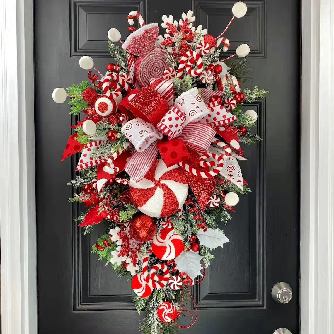 🎄 Christmas Upside-Down Tree – Unique Door & Wall Holiday Decoration CJ