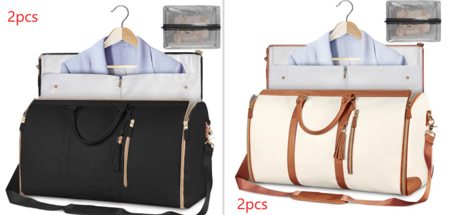 👜 Large Travel Duffle Bag – Waterproof Folding Suit & Clothes Tote CJ
