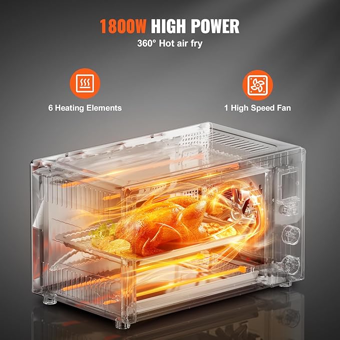 Countertop Convection Oven 28L – 10-in-1 Toaster - SmartPursue™