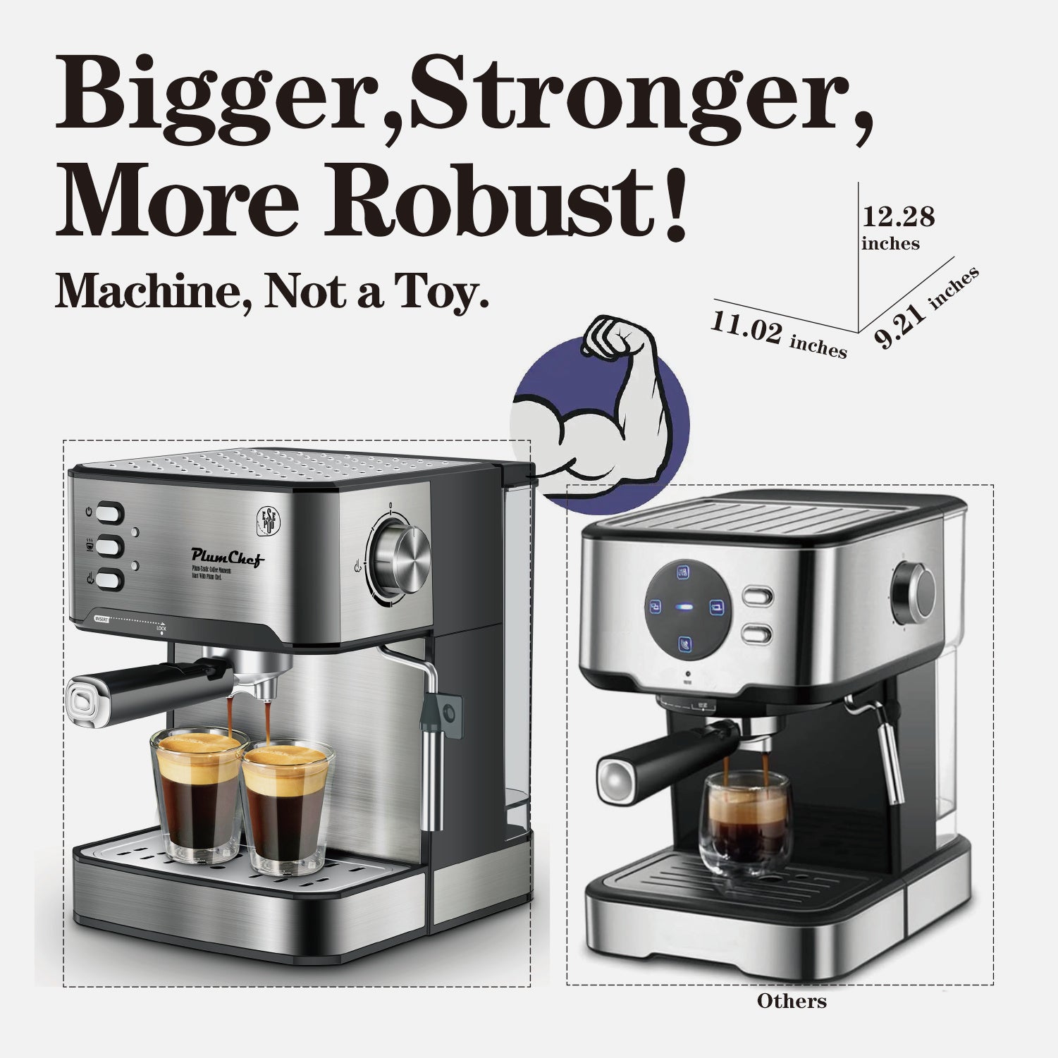 ☕ 20-Bar Professional Espresso Machine Smart Kitchen & Home