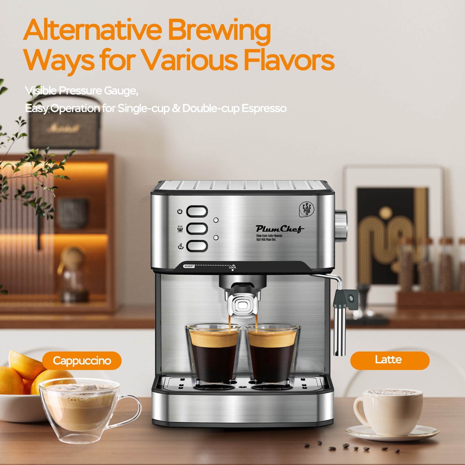☕ 20-Bar Professional Espresso Machine Smart Kitchen & Home