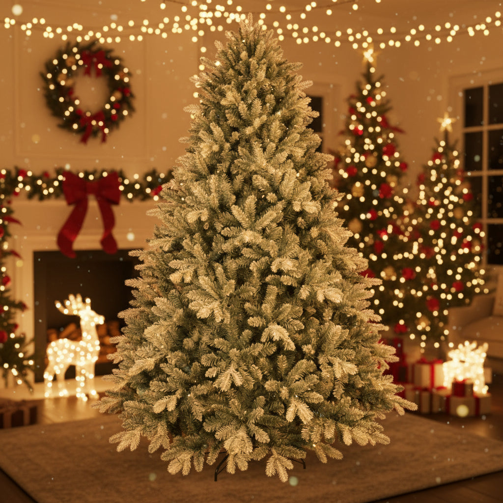 🎄 5FT Artificial Christmas Tree – Blue-Green Tint Holiday Decoration CJ US