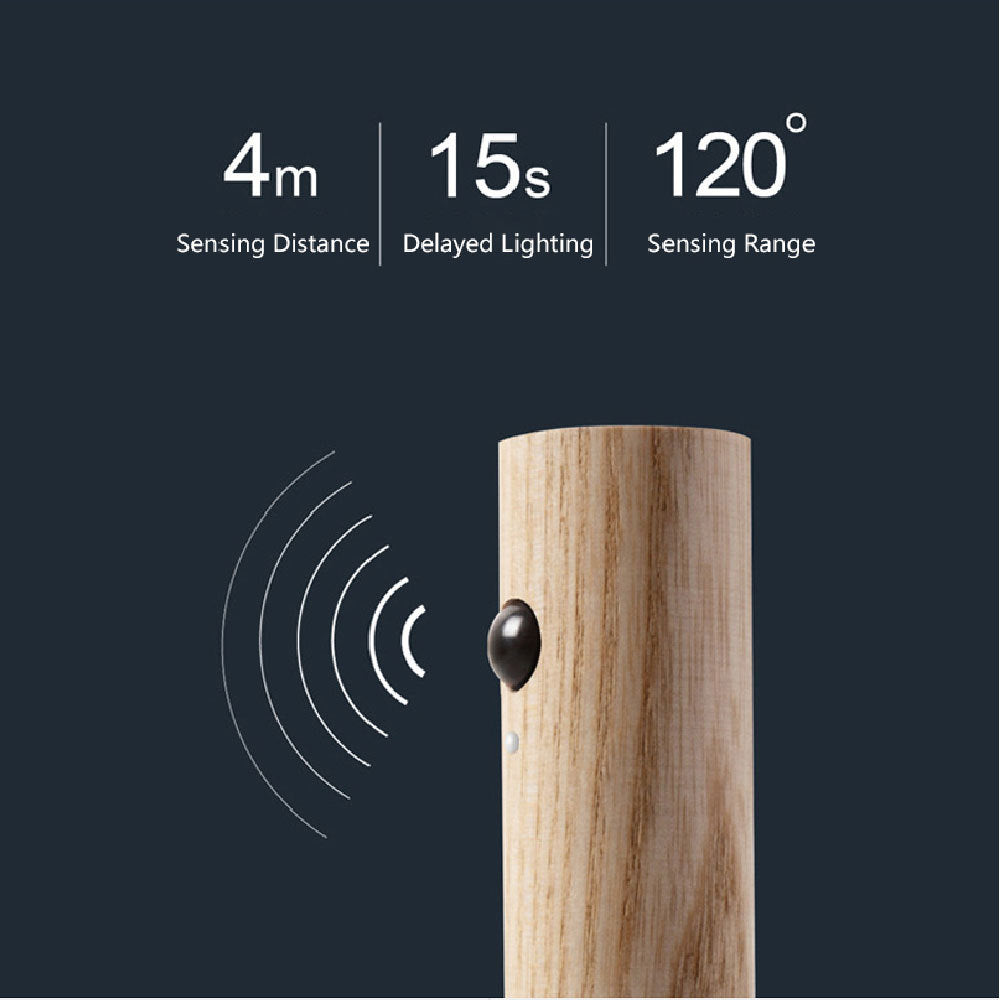 USB Magnetic Wood Motion Night Light CJ US