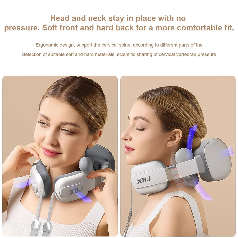 💆‍♀️ Simulated Human Finger Massage Shawl – Heated Neck and Shoulder Massager SmartPursue™