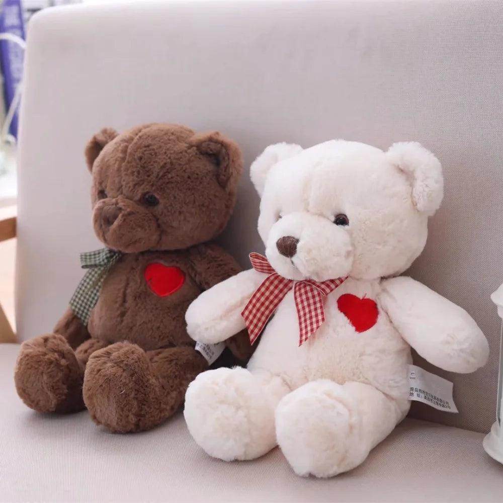 Lovely Teddy Bear Plush Toy with Heart - SmartPursue™