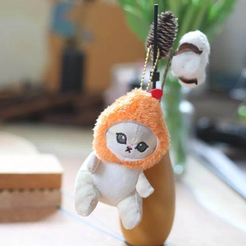 Shark Cat Fried Shrimp Plush Toy Keychain - SmartPursue™