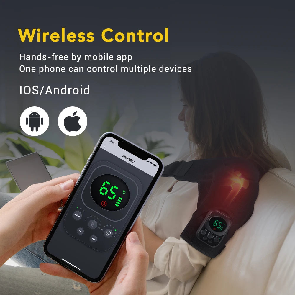 Heating Shoulder Massager with Vibration & App Control - SmartPursue™