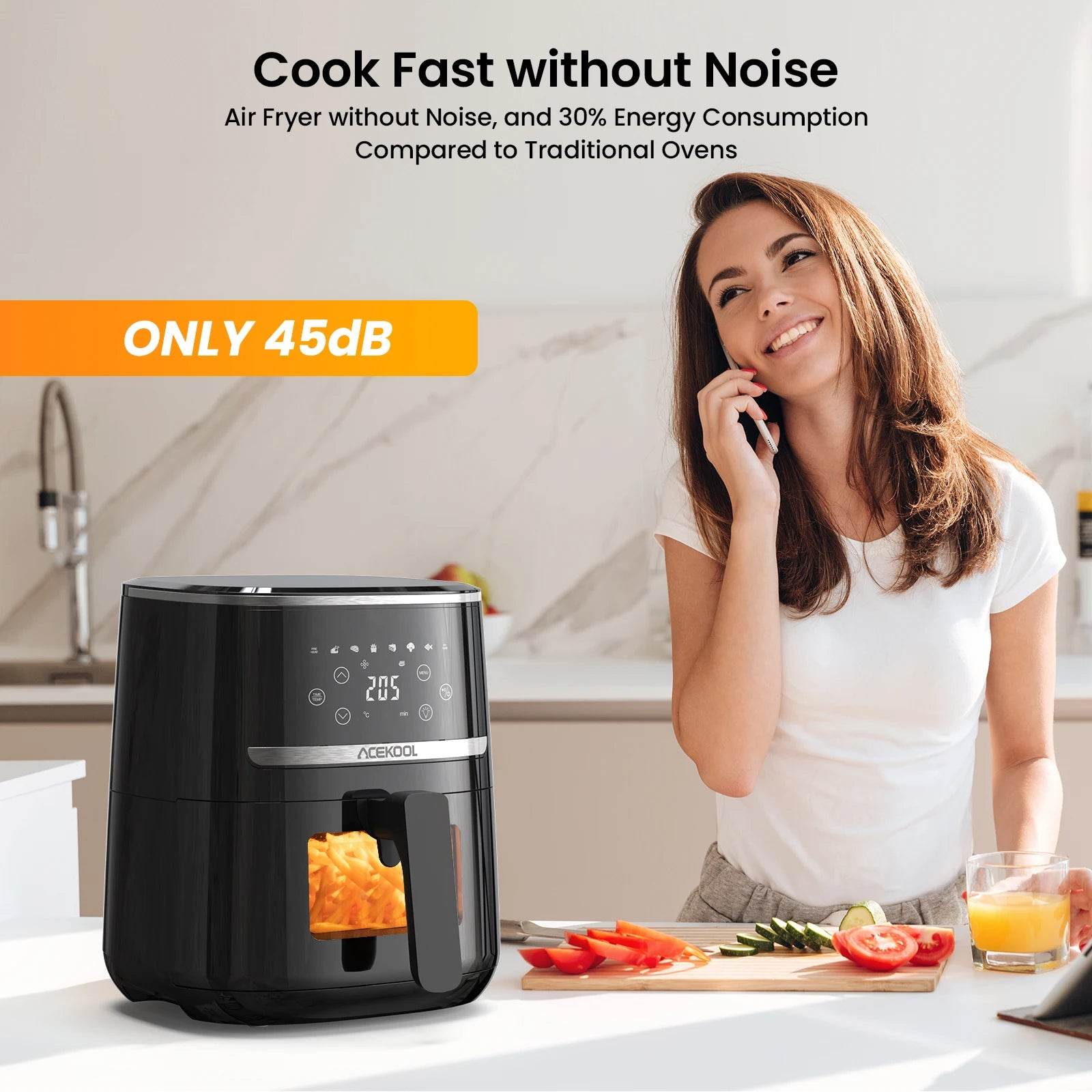 5-Quart Digital Air Fryer Toaster Oven - SmartPursue™