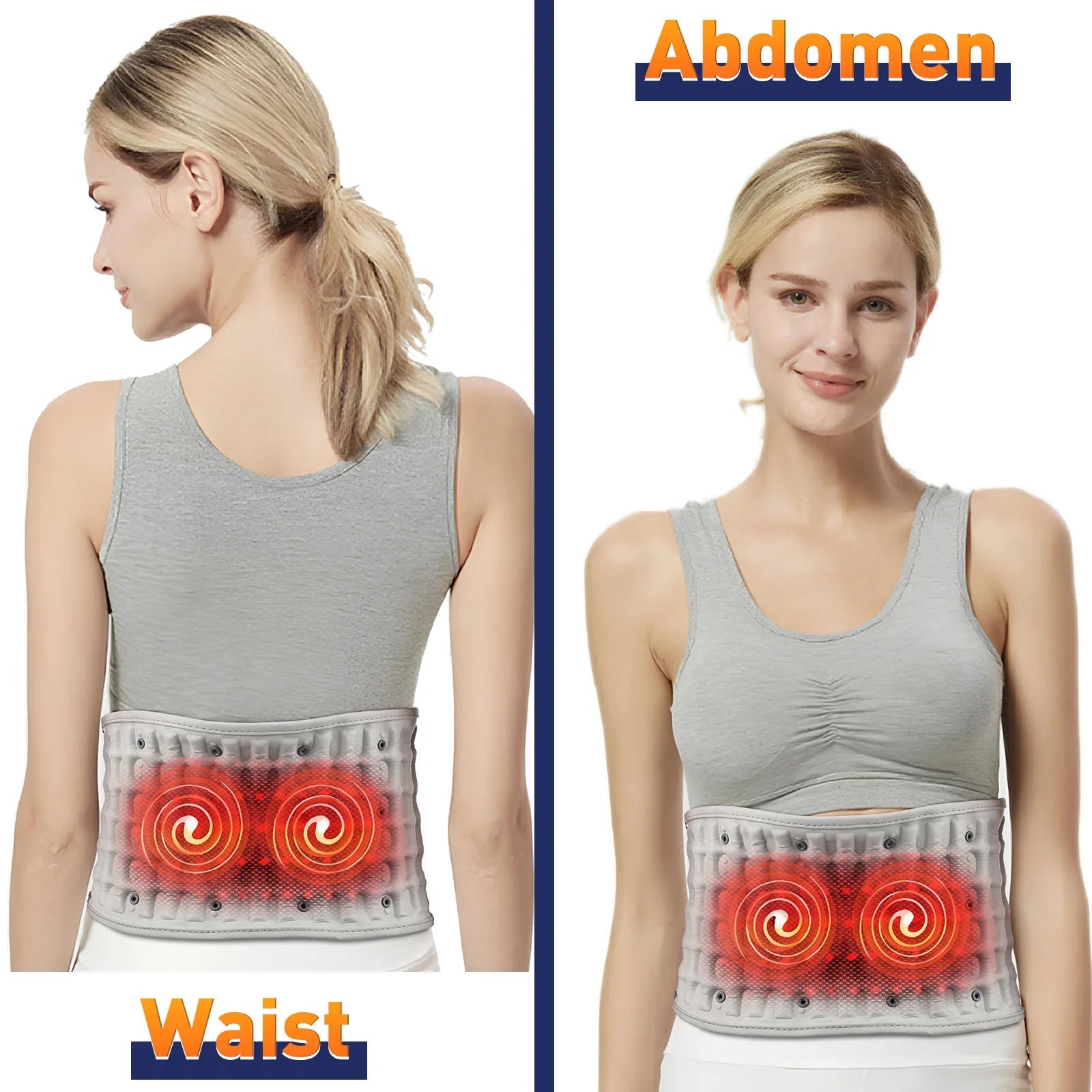 Heating Waist Massager Belts Vibration Inflatable Heated Pads Back Protector Waist Massage Relax Warmer SmartPursue™