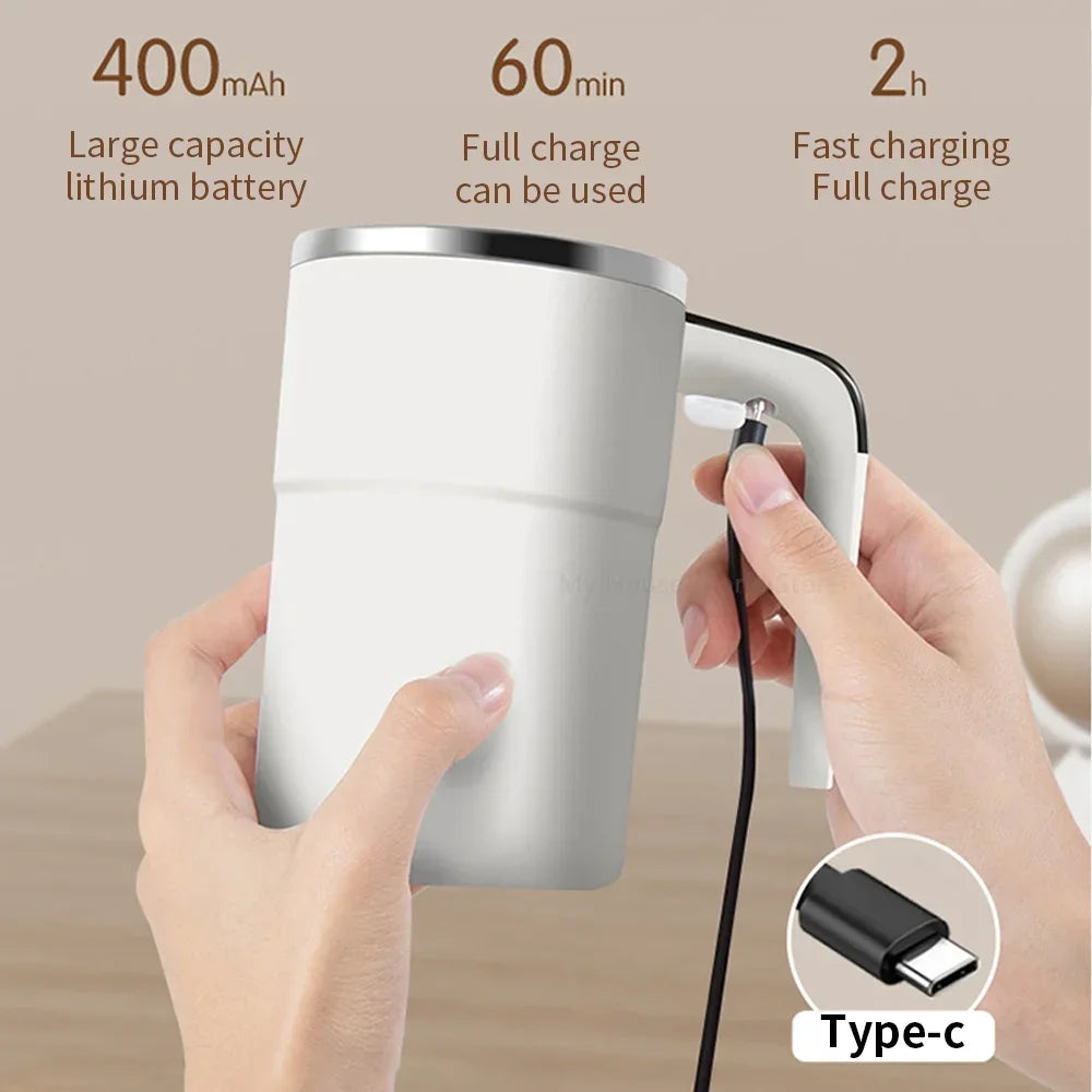Automatic Self-Stirring Mug with Temperature Display - SmartPursue™