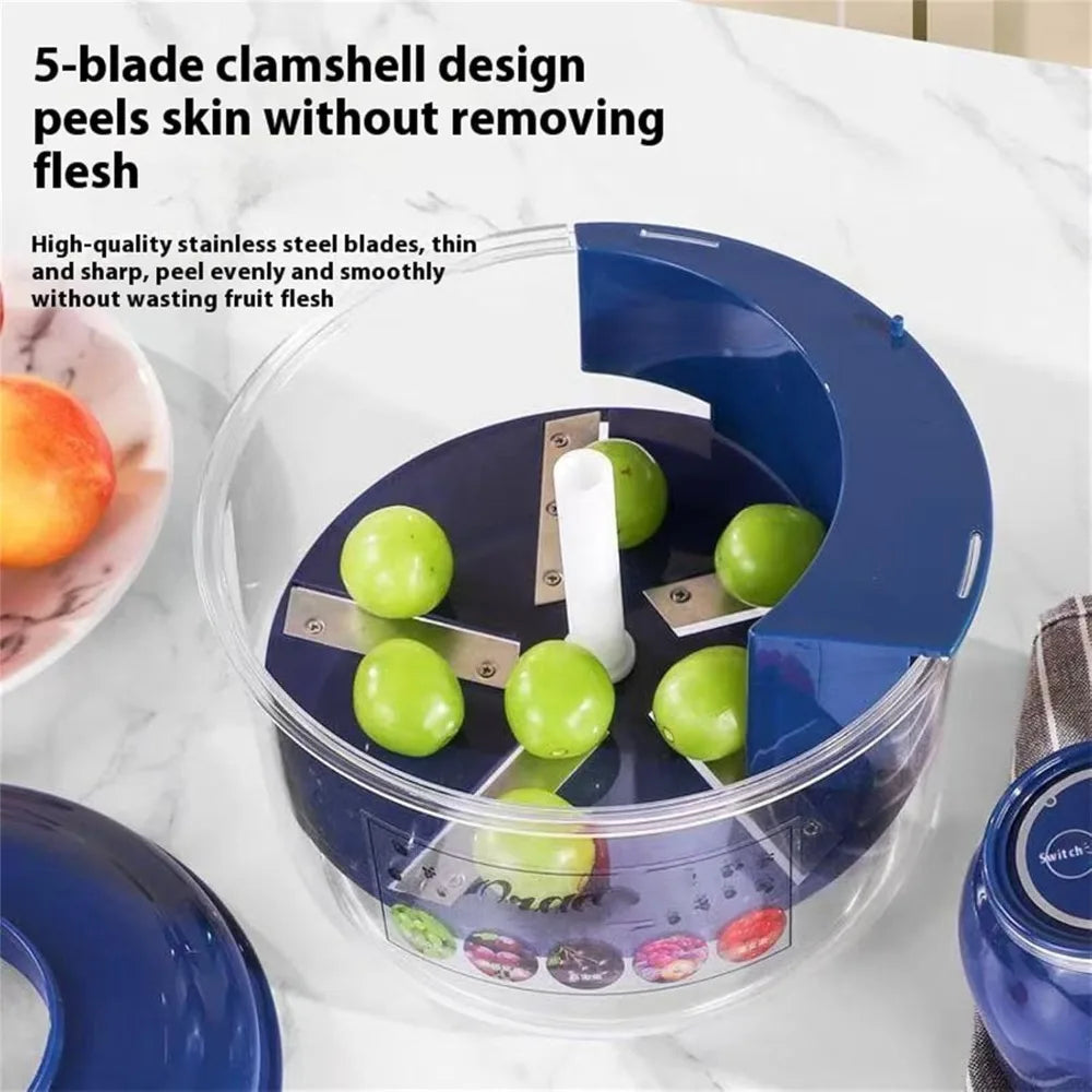 Rechargeable Fruit Peeler Fruit and Vegetable Electric Peeler Peeler Suitable for Grapes, Cherry Tomatoes, Garlic, Fruit Tools SmartPursue™