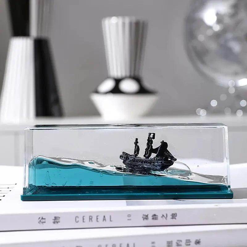 Cruise Ship Decoration Toy Fluid Drift Bottle Titanic Creative Ship - SmartPursue™