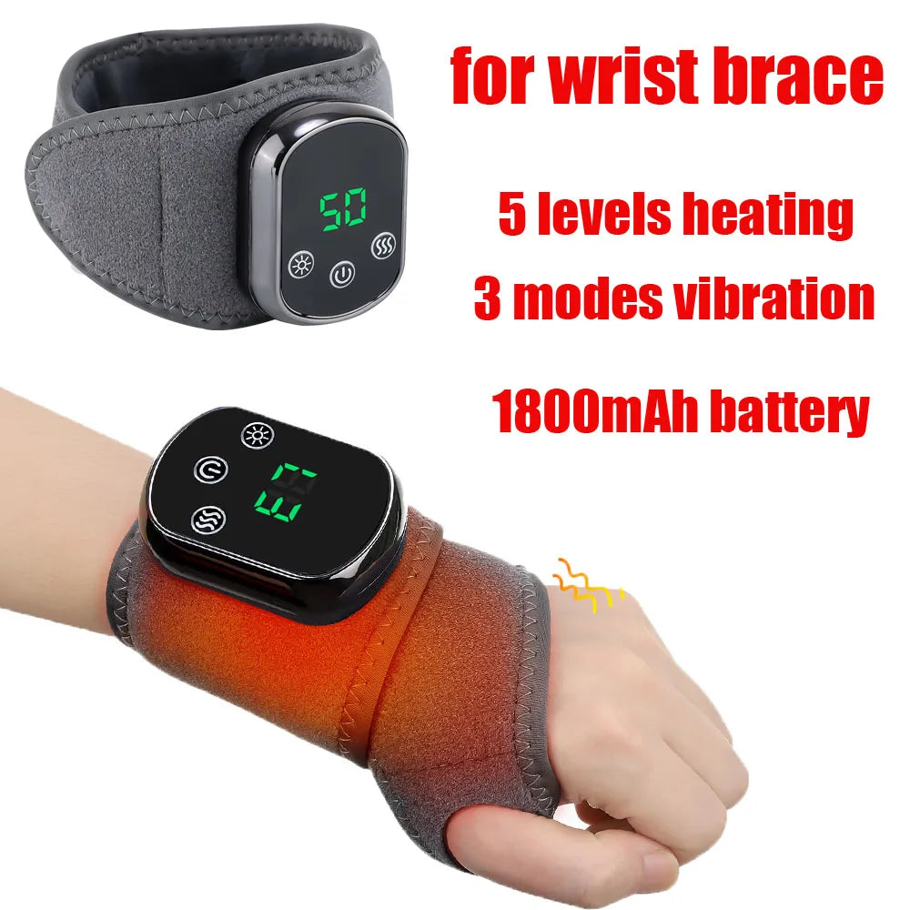 🦶 Electric Ankle Brace – Adjustable Hot Compress & Vibration Massage Support SmartPursue™