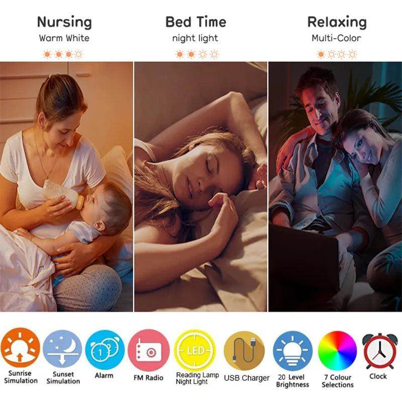 Wake Up Sunrise Simulation Alarm Clock - SmartPursue™