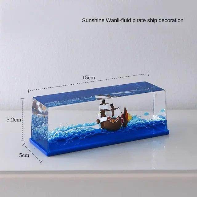 Cruise Ship Decoration Toy Fluid Drift Bottle Titanic Creative Ship - SmartPursue™