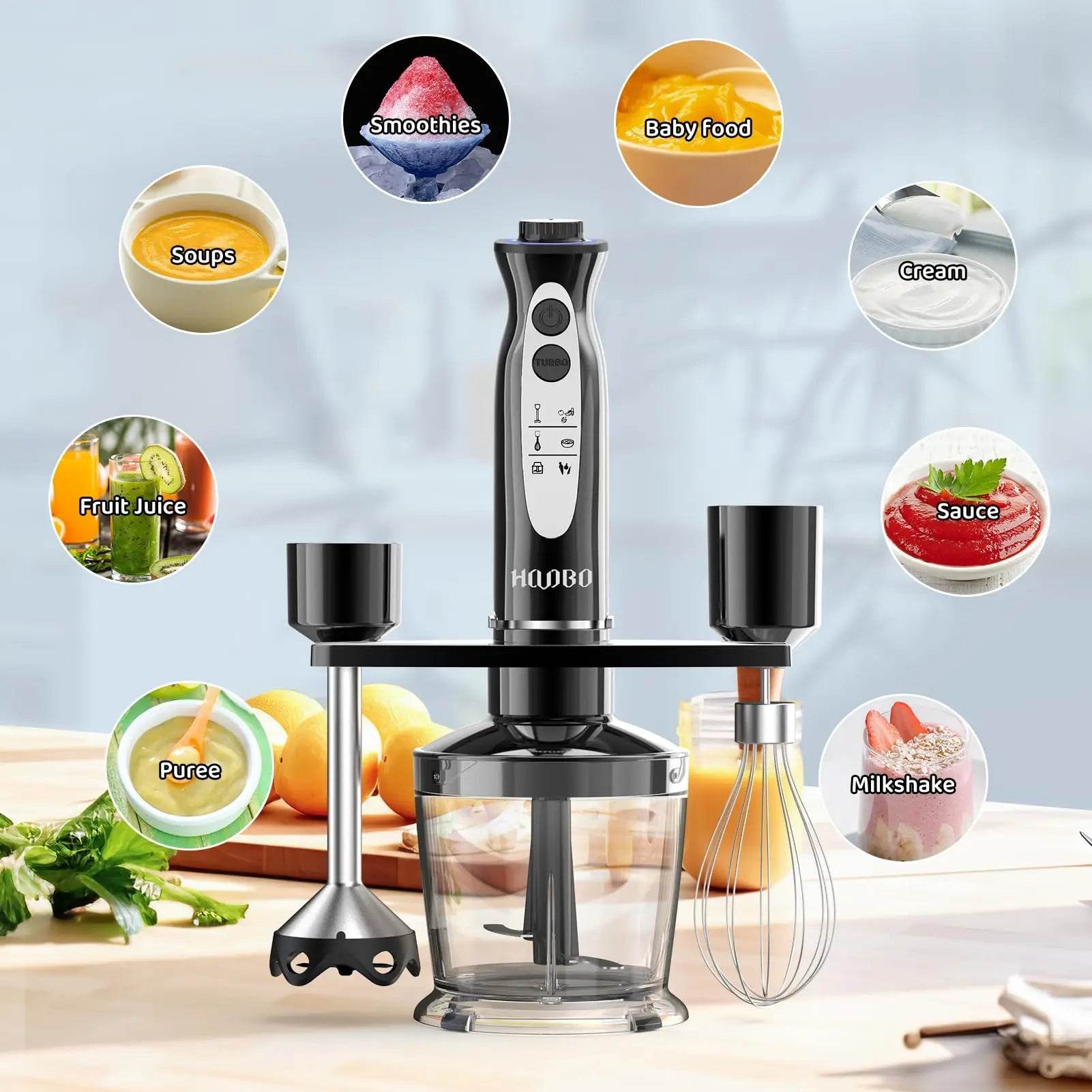 Handheld Immersion Blender – 1000W Stick Blender - SmartPursue™