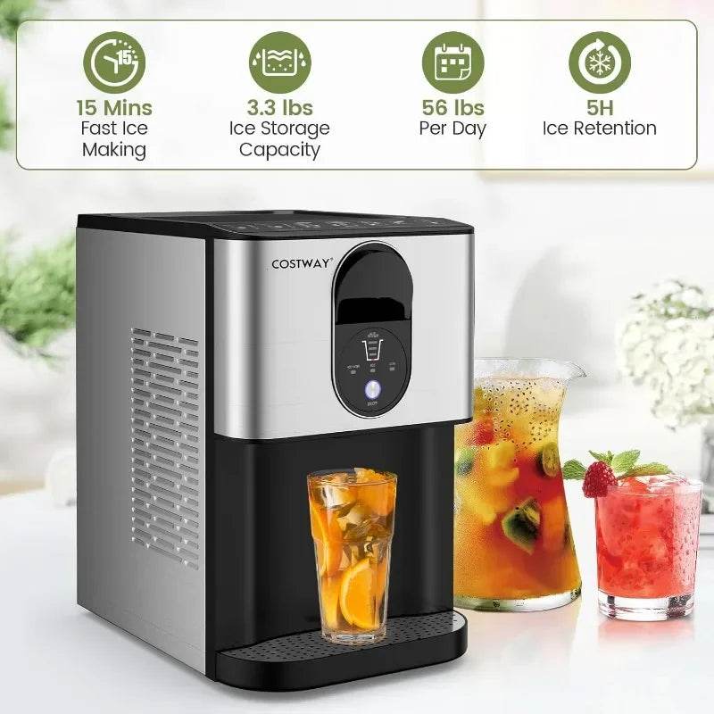Countertop Nugget Ice Maker with Self-Dispensing - SmartPursue™