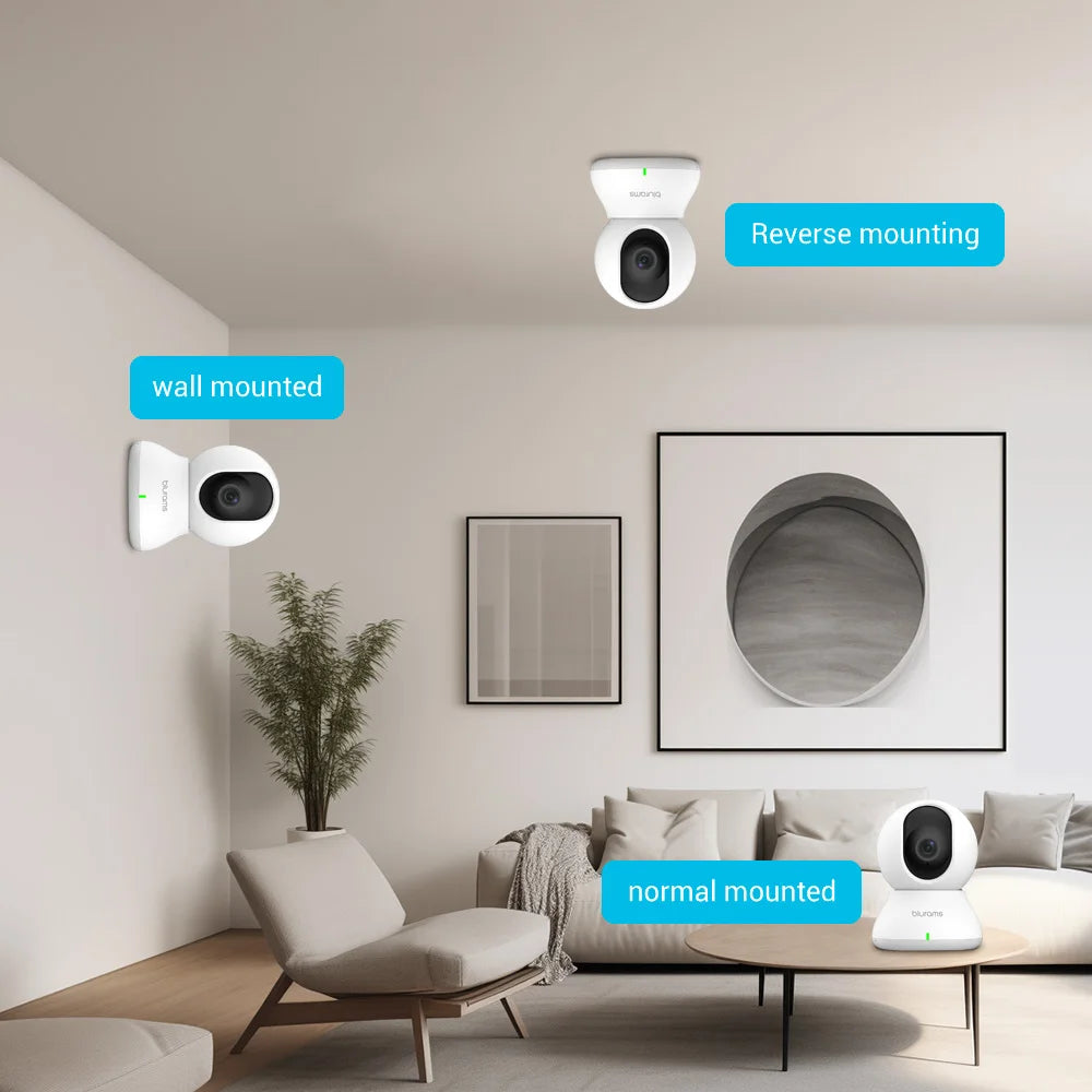 2K 360° PTZ Wi‑Fi Camera Mini Pet Cam - SmartPursue™