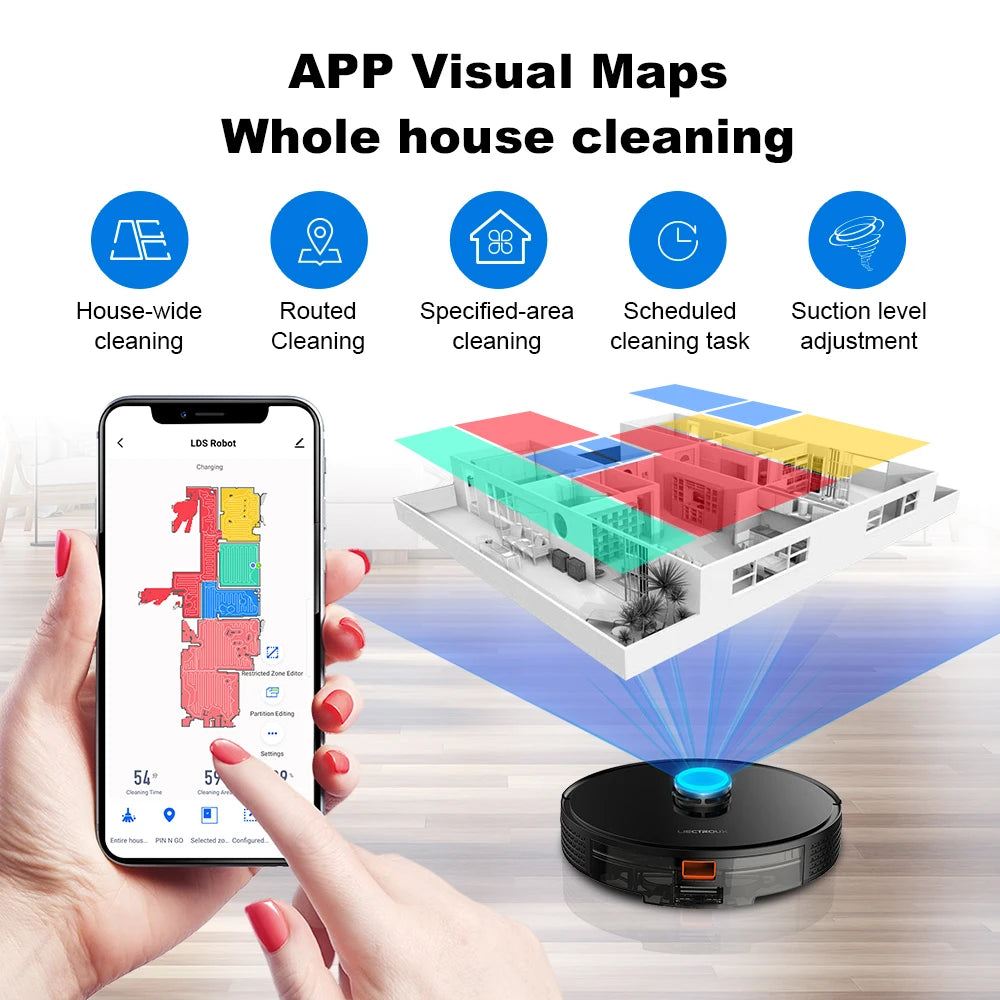 Smart Robot Vacuum Cleaner with Laser Navigation - SmartPursue™