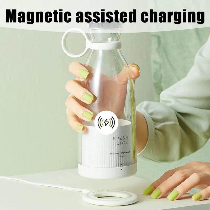 Portable Mini Juice Blender Bottle with Wireless Charging - SmartPursue™
