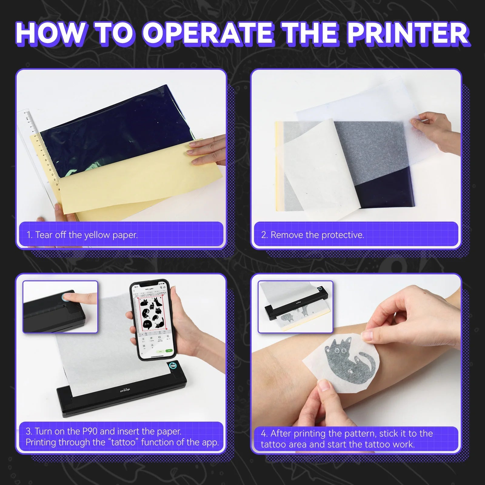 Wireless Tattoo Stencil Printer and Papers Diversi Fusion™