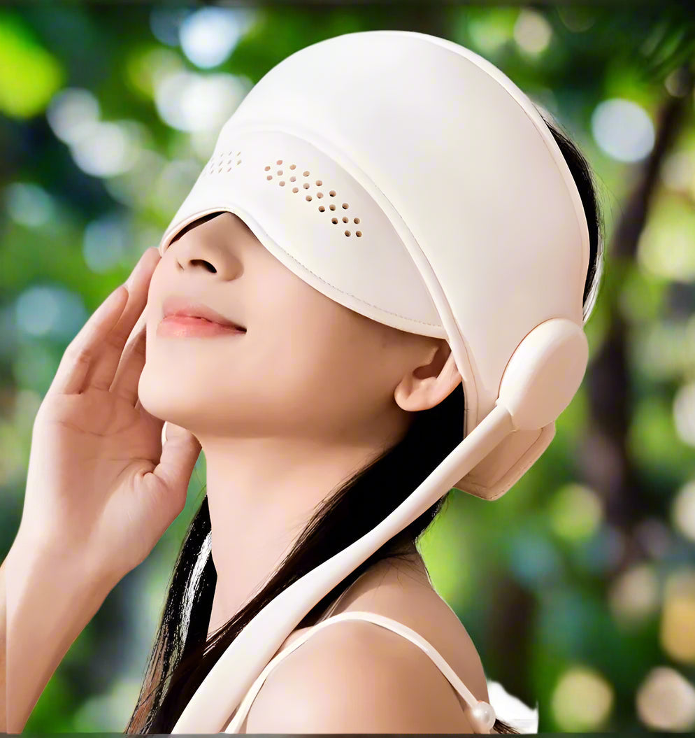 Heated Head & Eye Massager – Sleep Aid Pain Relief Device CJ US